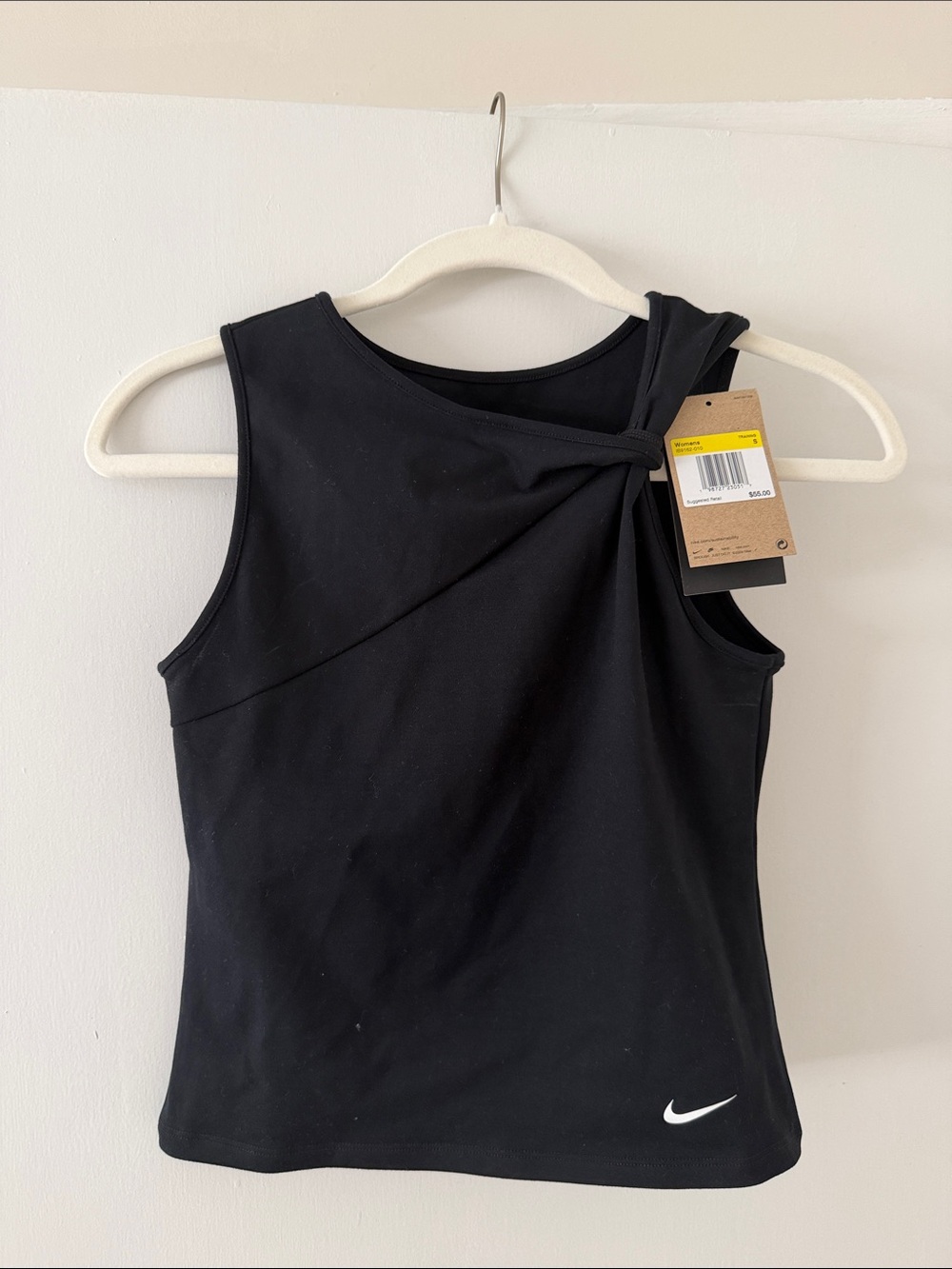 Nike Black Twist-Knot Performance Tank Top